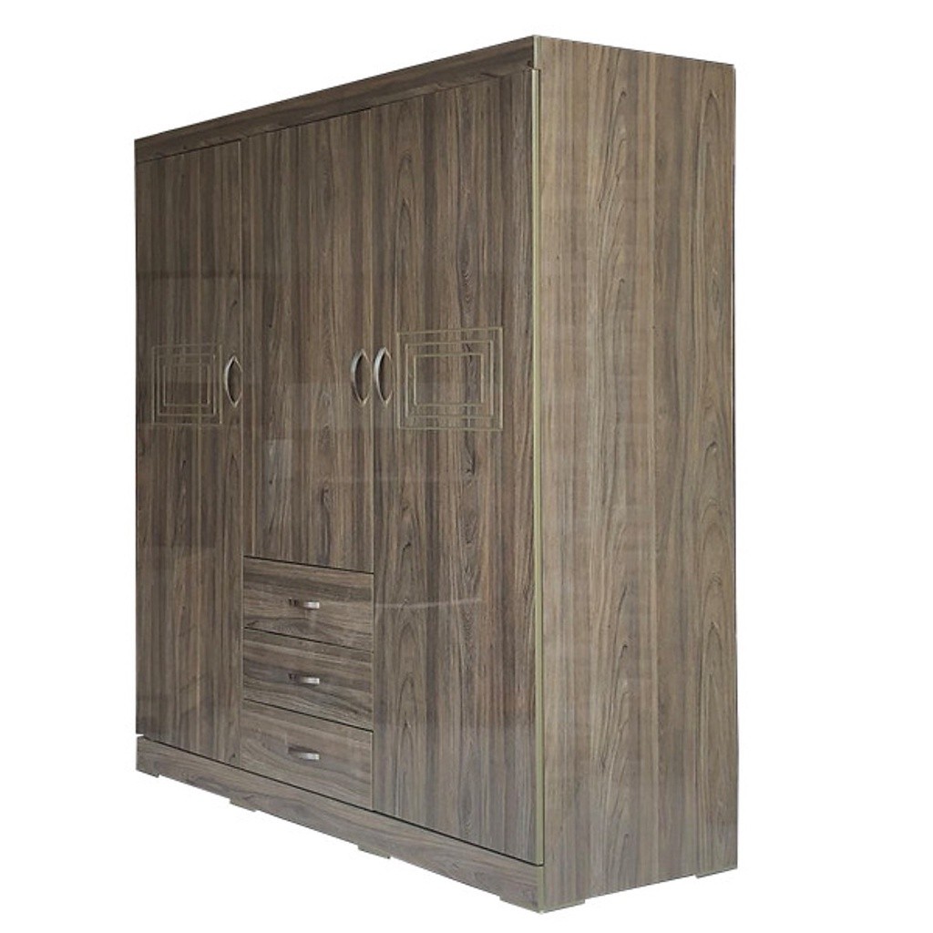 Tủ Áo Gỗ MDF Phủ Melamine 1m6 Màu tủ gỗ