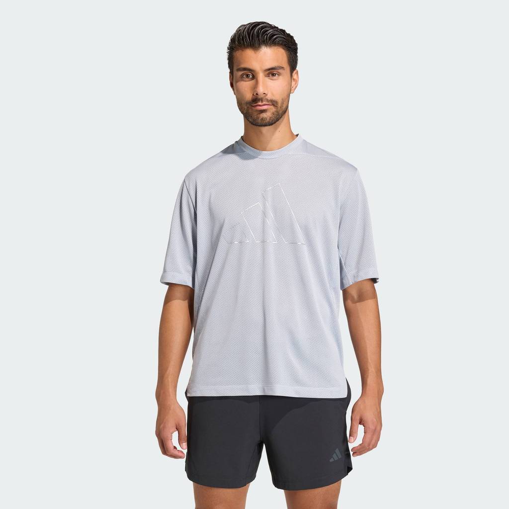 adidas Gym & Training Áo Thun Lưới Tập Luyện D4T PrimeLift Essentials Nam Xám KC7895