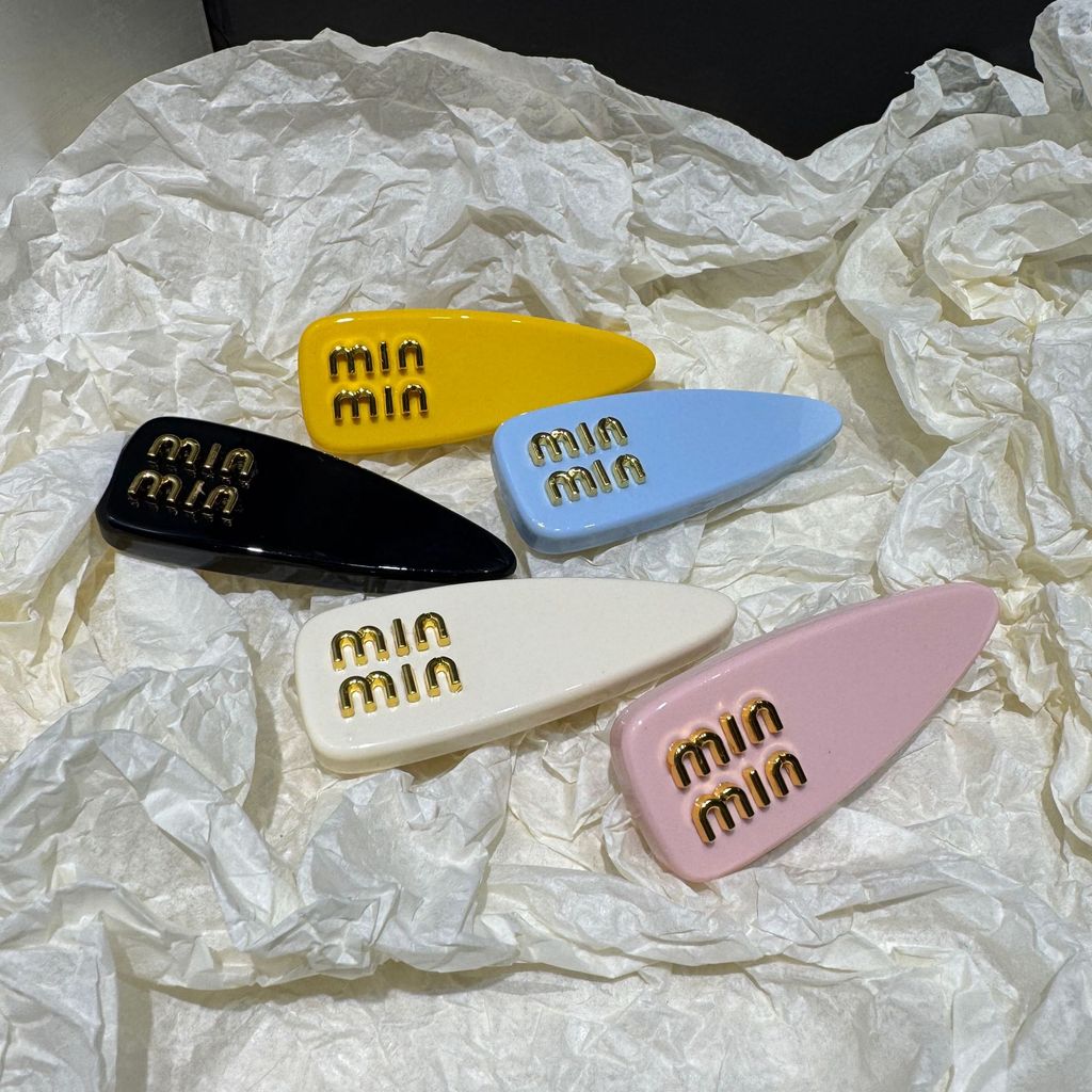 New letter hair clips, fashionable acetate hair clips, versatile duckbill clips, women's side clips,