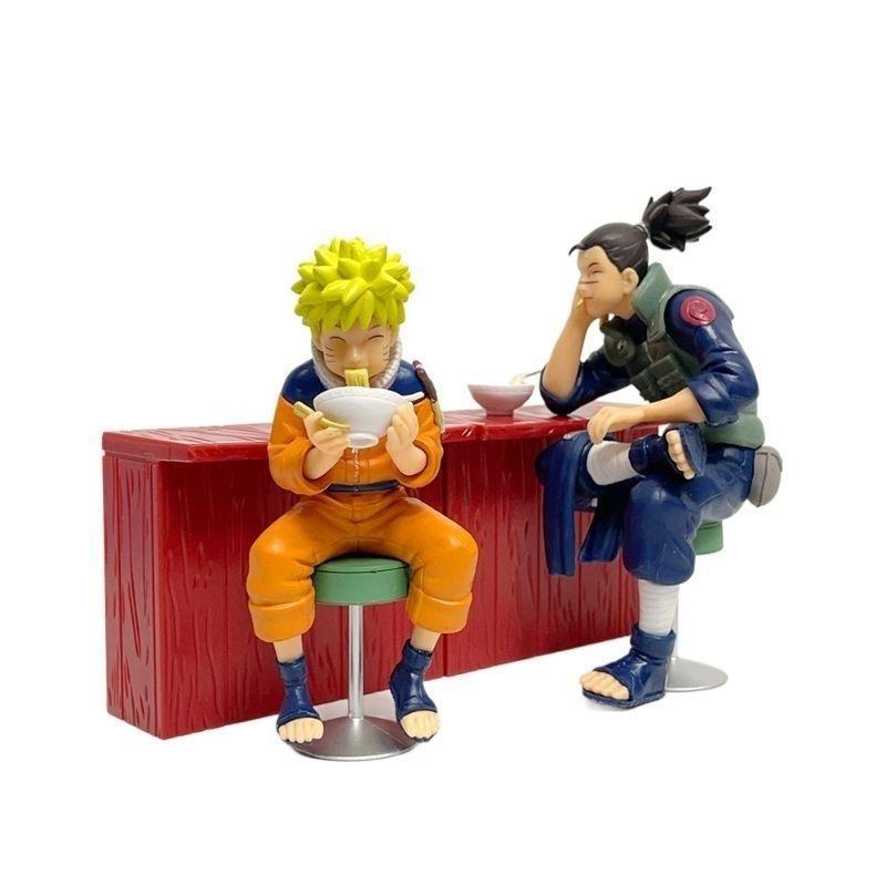 Naruto Shippuden Uzumaki Naruto Haino Iruka Ichiraku Thời Gian Phong Cảnh Hình Mô Hình Anime Nhật Bả