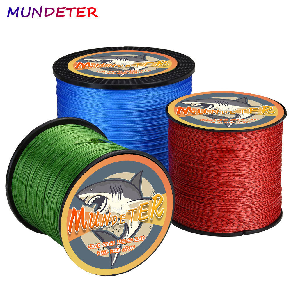 MUNDETER 300M 8 Dây PE Dây Bện 8 Dây PEing Line Lure Line Dây Bện Bền Dây Câu Dây Lure Line