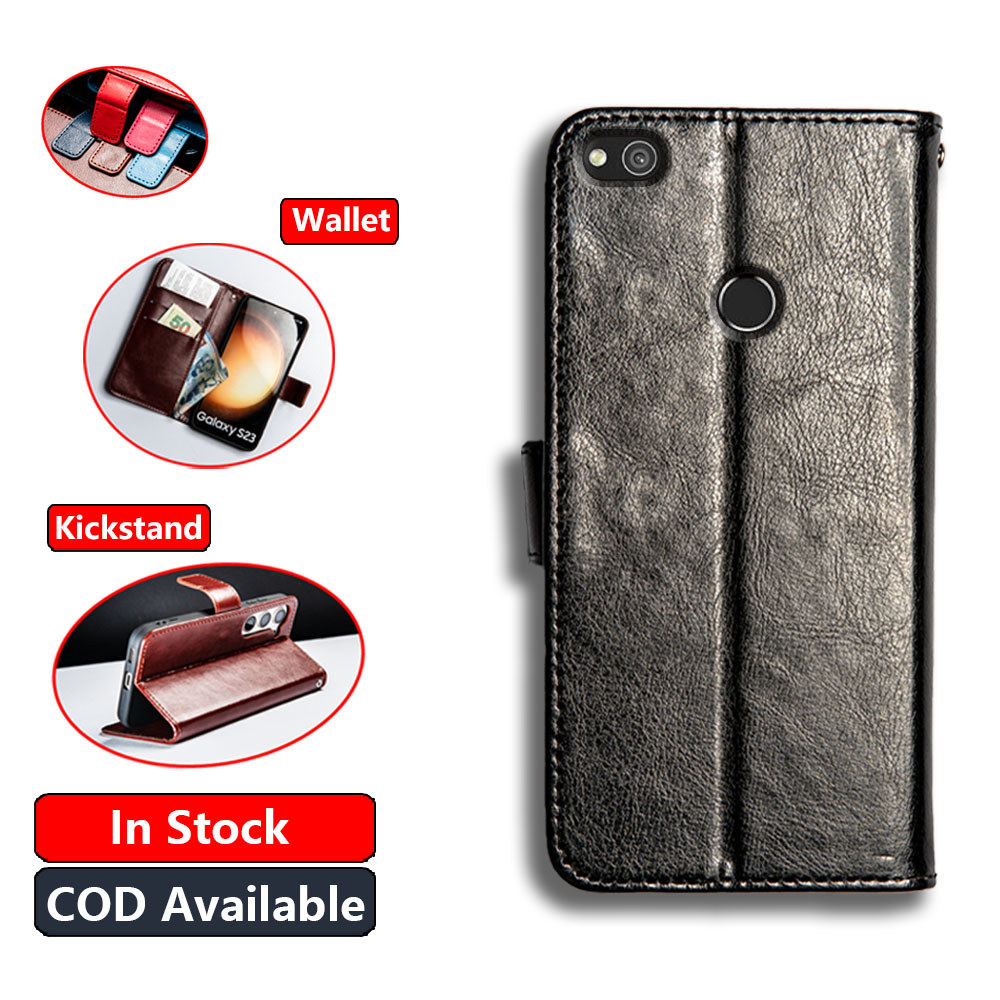 Da Cổ Điển Cho Huawei P8 Lite 2017 P9 Lite 2017 Honor 8 Lite Nova Lite GR3 2017 Ví Vintage Folio Cas
