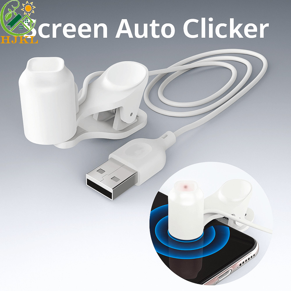 Màn hình HJKL Clicker tự động, Thiết bị bấm điện thoại USB Auto Clicker, Tiện ích nhỏ có thể điều ch