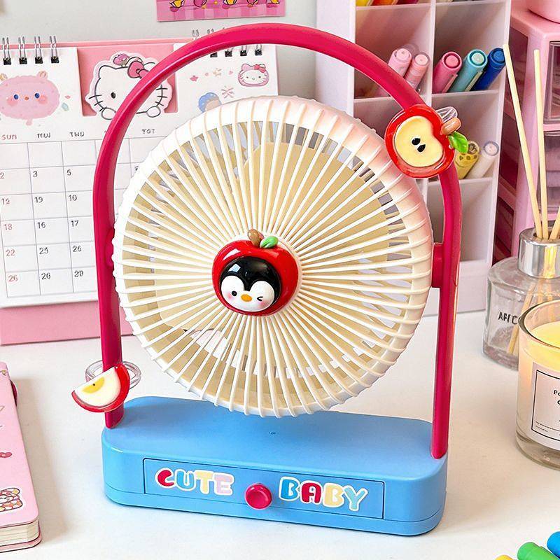 Desktop Small Fan Office Student Dormitory Bedside Small Desktop USB Ultra-Long Plug-in Floor Type 4