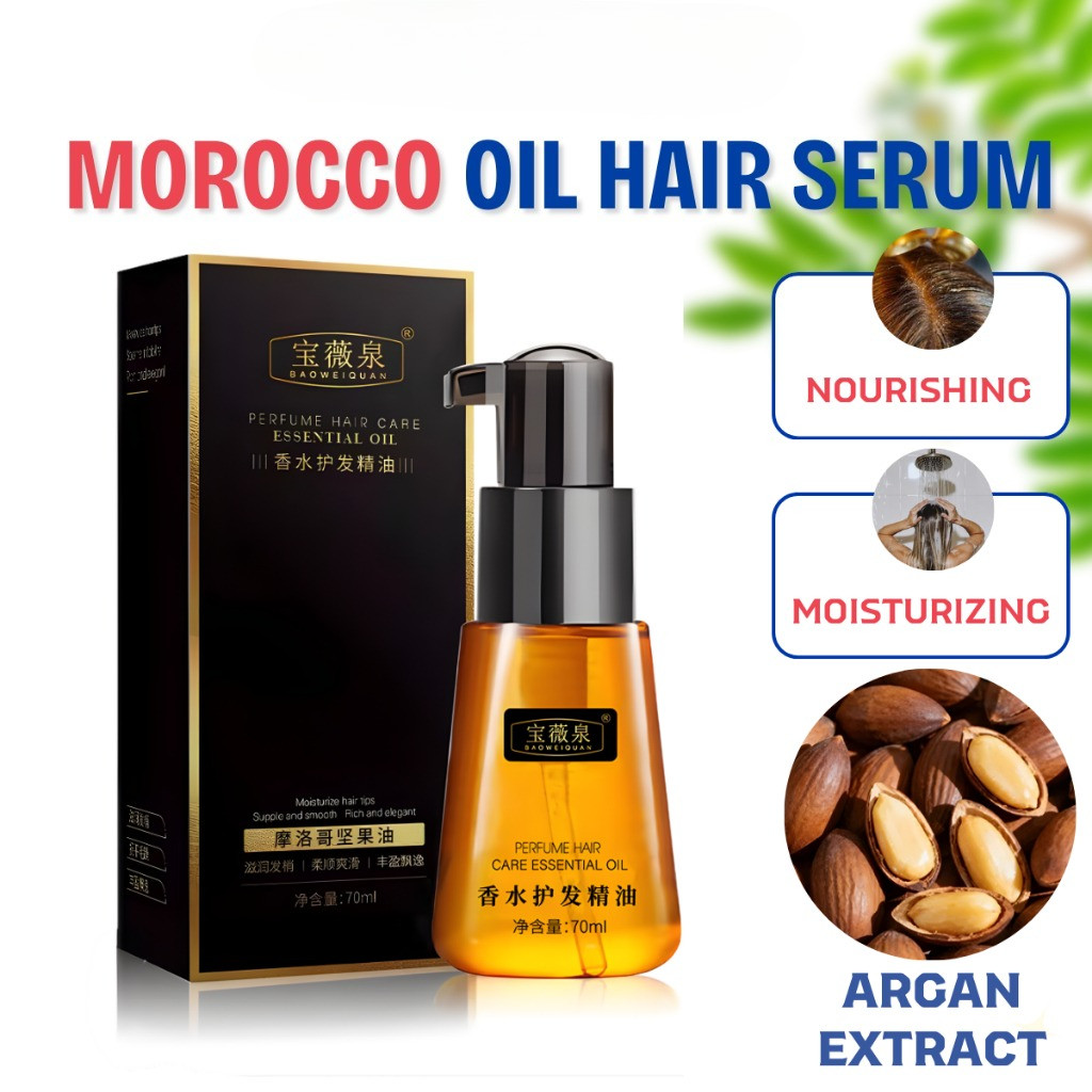 Golden Morocco Argan Oil Hair Serum – Sửa chữa tóc nhuộm xoăn & hư tổn