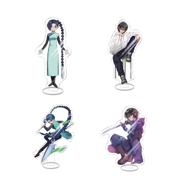 Standee Scissor Seven Sát Thủ Seven Mô Hình Mica Anime Figure Trang Trí Bàn Học 16cm Phụ Kiện Quà Tặ