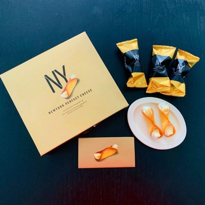  NY CHEESE Roll HOÀN HẢO CHEESE Lady Cream Roll Snack Hộp quà lưu niệm / NY CHEESE Cuộn HOÀN HẢO CHE