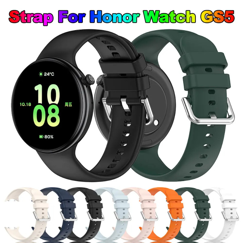 Dây Đeo Đồng Hồ Silicon Cho Honor Watch GS5 Thay Thế Correa Dây Đeo Tay Cho Honor Watch GS 5 Đồng Hồ