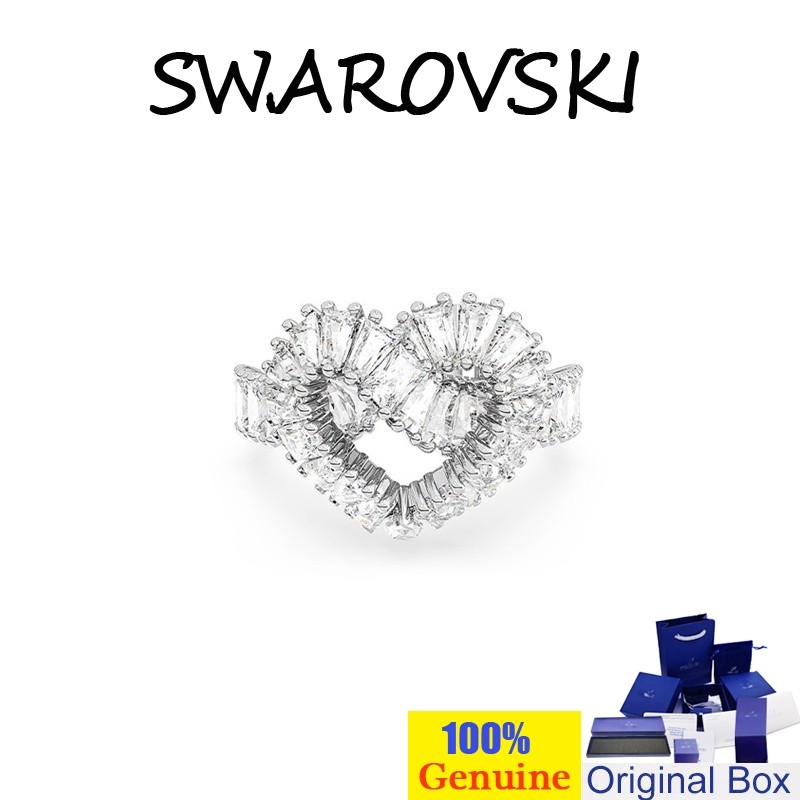 Swarovski Swarovski Rings MATRIX Crystal Rings Silver Rings Diamond Jewelry Rings Silver Rings Diamo