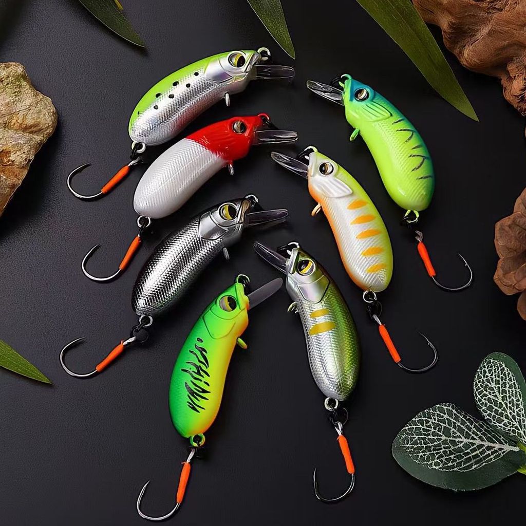 Dụ Chậm Mực Mồi Giả Alice-Mouthed Bass Dụ Nước Ngọt Mullet Quân Đội Cá Mullet Micro Đối Tượng