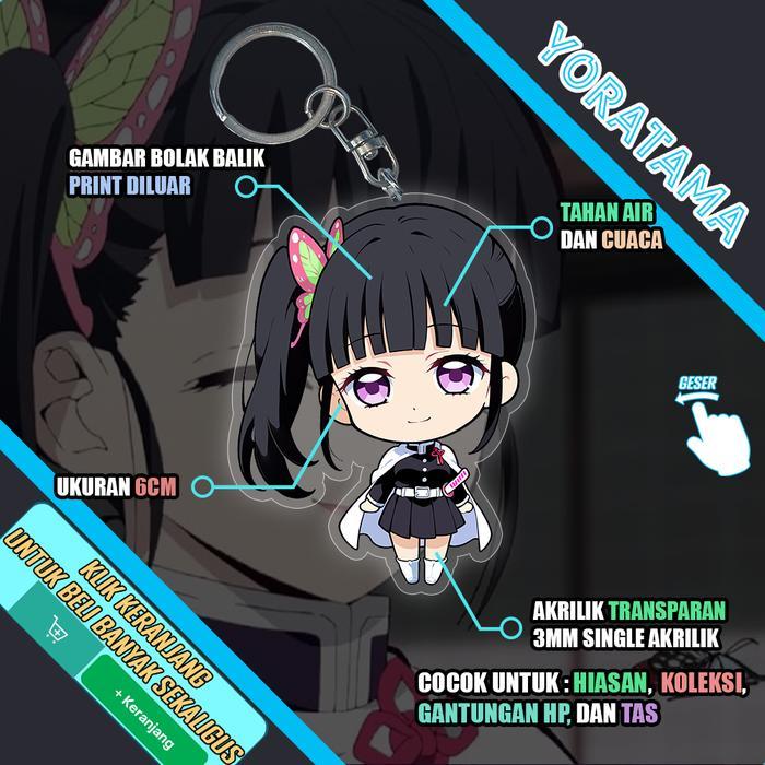 Gantungan Kunci Kanao Demon Slayer Kimetsu, Keychain Anime Lucu - Kanao B