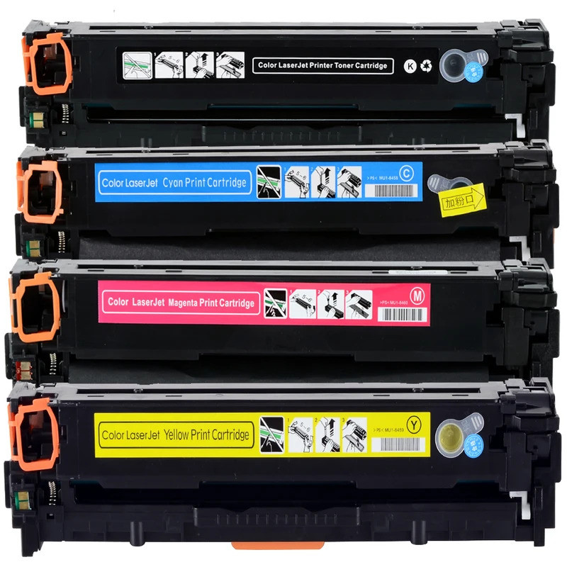 Hộp mực 4 màu CF400A CF401A CF402A CF403A tương thích với máy in HP Color Laserjet M252 M252dw M277n