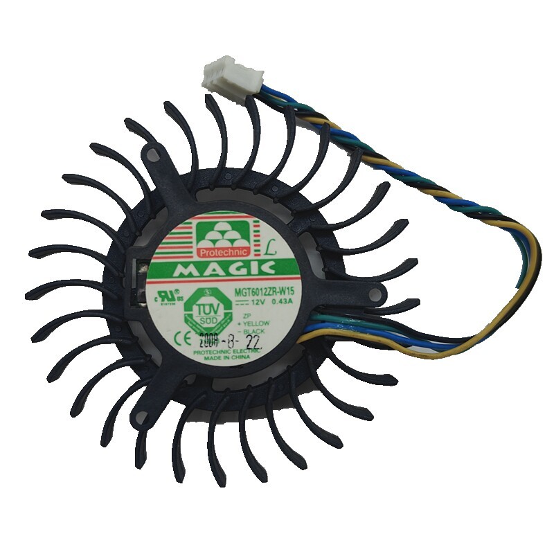 [Bộ tản nhiệt có sẵn] Yongli 9600GT 9800GT Card đồ họa Turbo Fan 6CMMGT60102ZR-W15 12V 0.43A Chính h