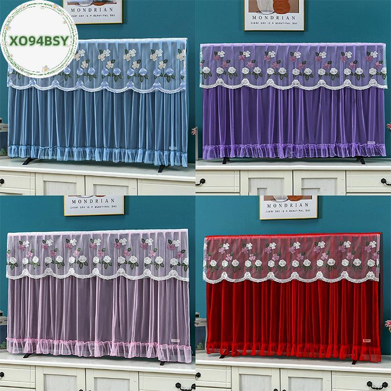 XO94BSY Bền 32 Inch 42 Inch Tivi Bụi Thêu Ren Mỏng LCD Bảo Vệ Tivi Treo Tường Màn Hình Tivi Màn Hình