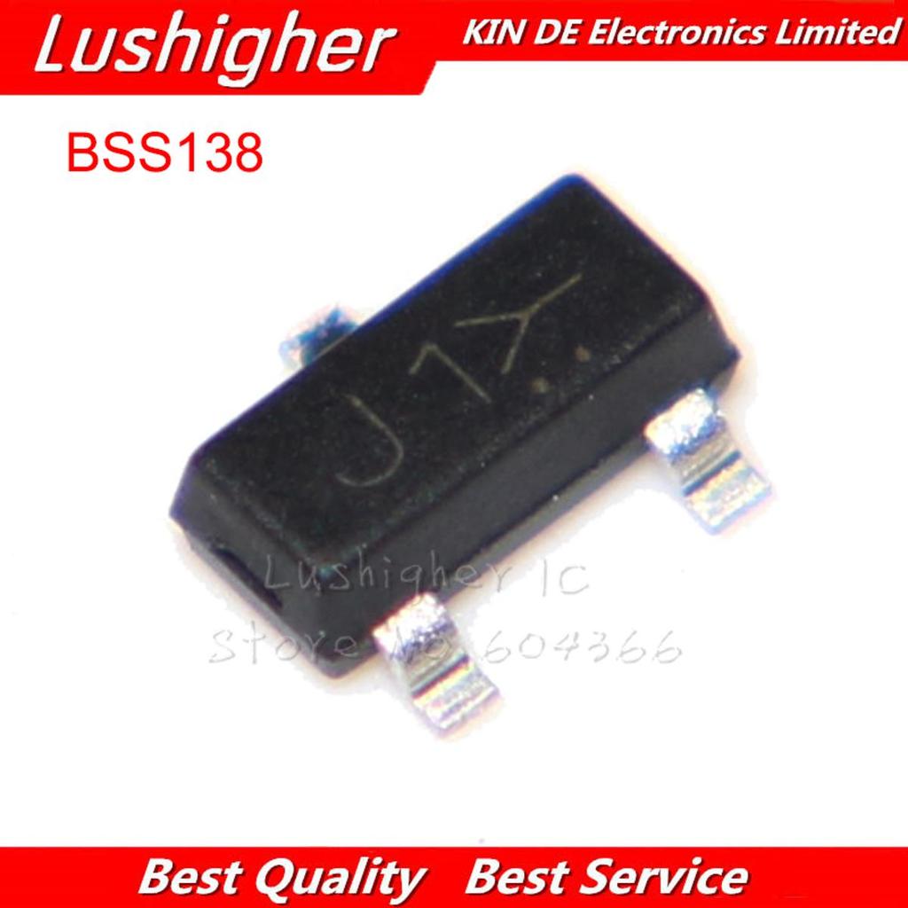 100 BSS138 J1 SOT-23 BSS138LT1G SOT23 N Kênh MOSFET