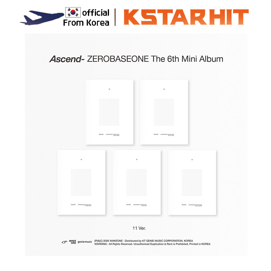 (+ POB / 11 Ver.) ZEROBASEONE - Ascend- (Album Mini thứ 6)