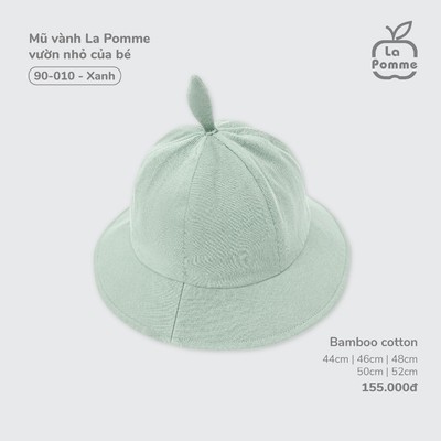 Mũ vành La Pomme vườn nhỏ của bé  -  Sợi Warm Cotton ấm áp và thoáng khí  – Bé trai/gái