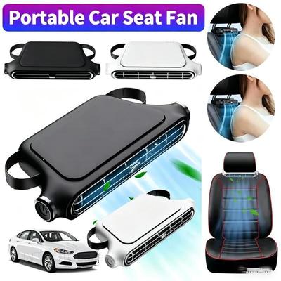 HdoorLink Di Động Ghế Ô Tô Quạt Làm Mát 3 Tốc Độ Có Thể Điều Chỉnh USB Cắm Tựa Lưng Ô Tô Làm Mát Không Lưỡi Quạt Cho Xe Mini Sedans