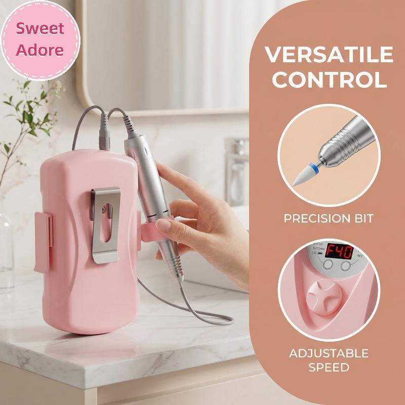 Bộ dụng cụ đánh bóng & khoan móng tay có thể sạc lại SweetAdore Professional 40000RPM dành cho móng 