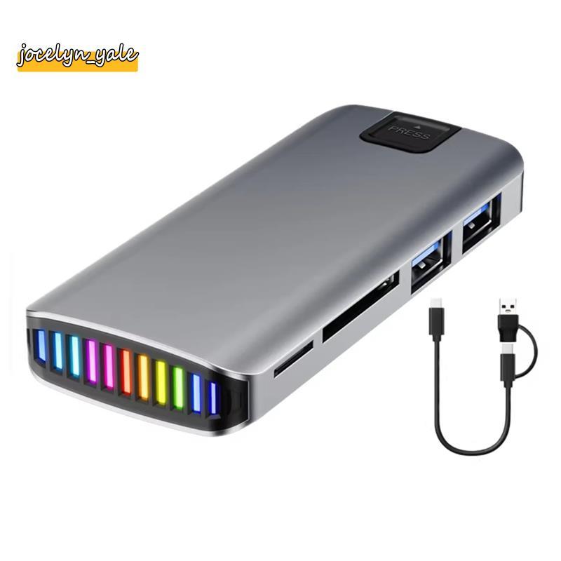 Đế mở rộng M.2 SSD Giao thức kép Vỏ ổ cứng 10Gbps NVMe / NGFF HUB Vỏ ổ cứng gắn ngoài