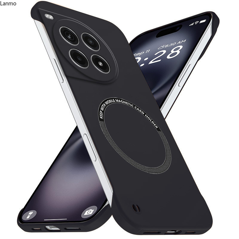 Không viền Sang Trọng Từ Tính Mỏng Cho OnePlus Ace 3 Ace3 Pro PJX110 Ốp Điện Thoại Không Khung Matte