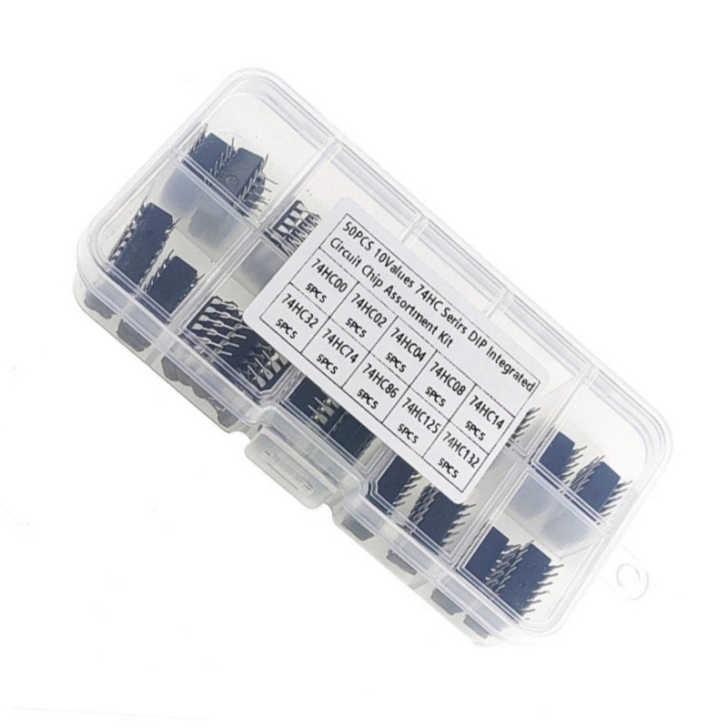 AMOONA 50 Miếng 74HC00 Đến 74HC132 Mạch Tích Hợp DIP 74HC00 Đến 74HC132 Chip DIP