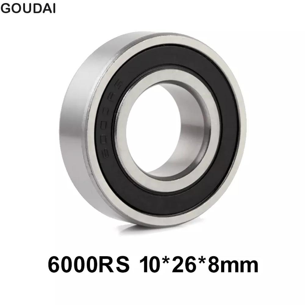 Vòng bi GOUDAI Vòng bi thu nhỏ Bộ phận xe đạp rãnh sâu 6000RS Cao su Niêm phong Phụ kiện xe đạp 6000