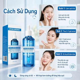 Serum HA 100ml Cấp Ẩm Sâu Cho Da Khô Mất Nước Căng Mọng Dùng Đi Máy Lạnh Ngồi Máy Tính Tiện Dụng