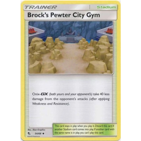 [Thẻ bài Pokemon TCG] Brock's Pewter City Gym - 54/68 - Uncommon