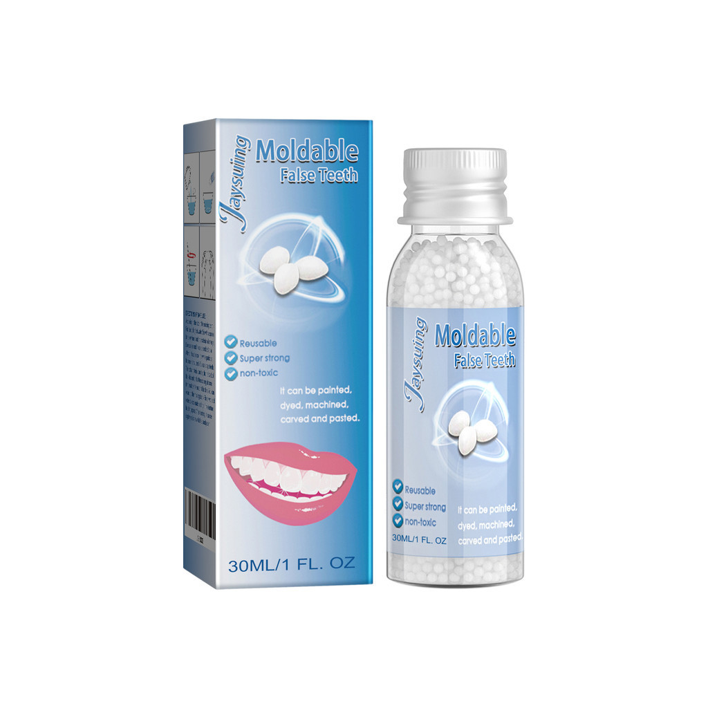 Jaysuing Định Hình Lỗ Răng Làm Đầy Miếng Dán (Hộp 30ml) TV Series Trang Điểm Răng Giả Sửa Chữa Miếng