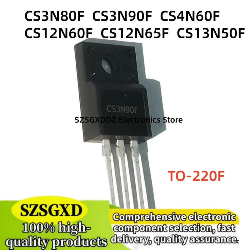 5 Chiếc CS3N80F CS3N90F CS4N60F CS12N60F CS12N65F CS13N50F 3N80F 3N90F 4N60F 12N60F 12N65F 13N50F TO