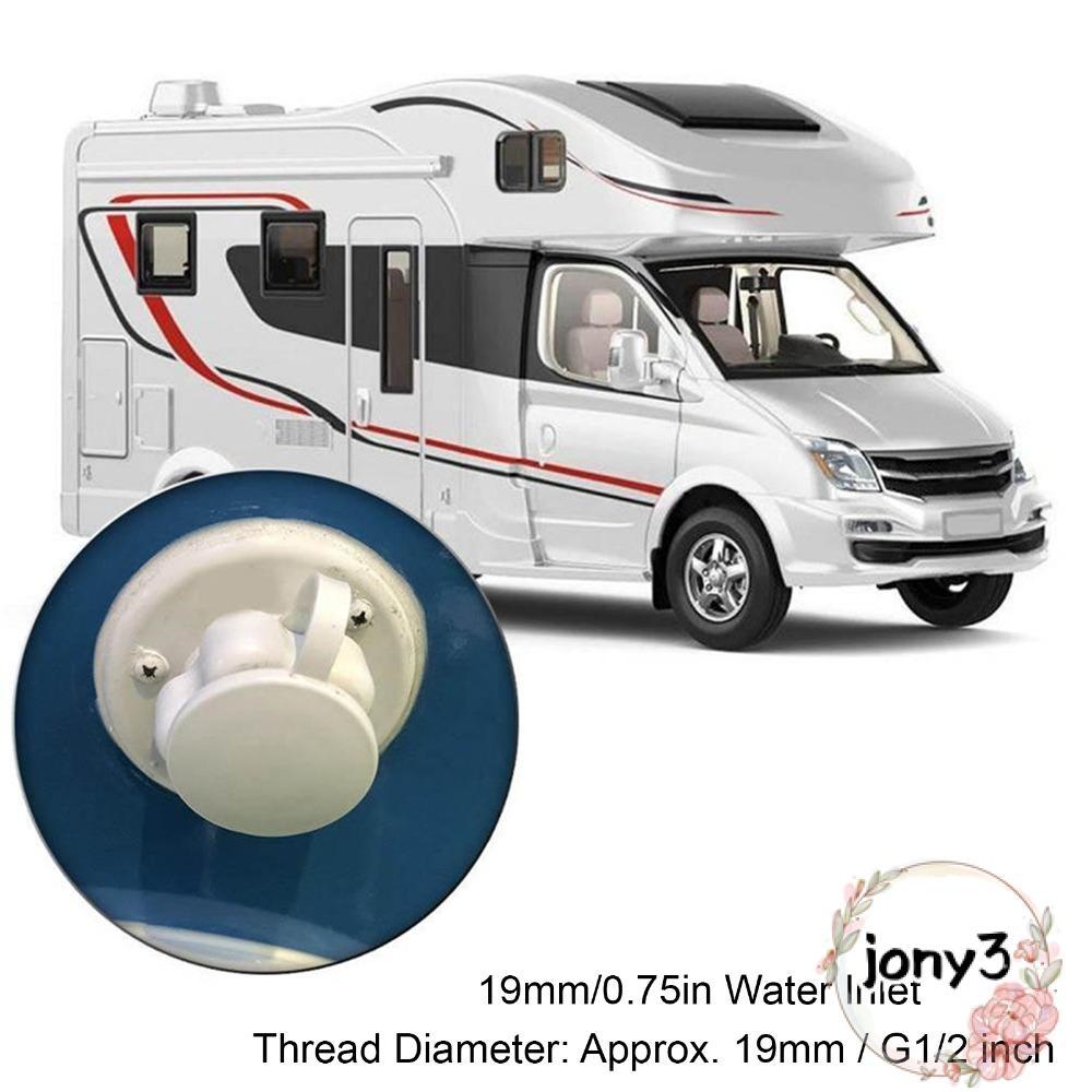 JONY RV Water Fill Hatch, Van tích hợp Bộ lọc nước bằng thép không gỉ, Phụ kiện RV OneWay Valve Camp