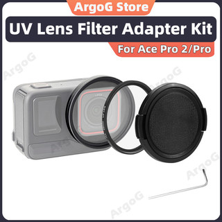 ArgoG Bộ Chuyển Ống Kính 52mm cho Insta360 Ace Pro/Ace Pro 2 + Bộ Lọc UV & Nắp - Phụ Kiện Ace Pro 2