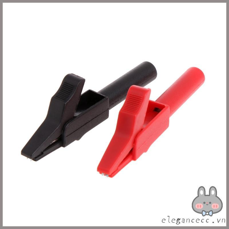2 Pcs Full Protective Alligator Clips Croco-dile Clamp For Professional Multimet