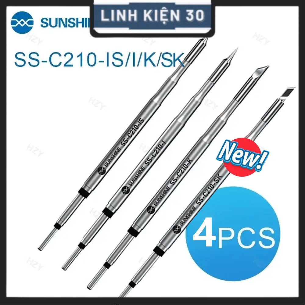 Mũi hàn C210 Sunshine cho máy hàn T210 (4 kiểu đầu)