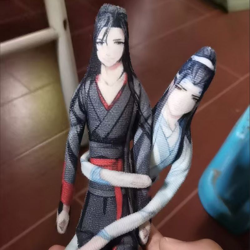 【Fast shipping】ma đạo tổ sư tiểu mô hình gấu bông thuyết truyện tranh quạt Wei Wuxian Lan Wangji dol
