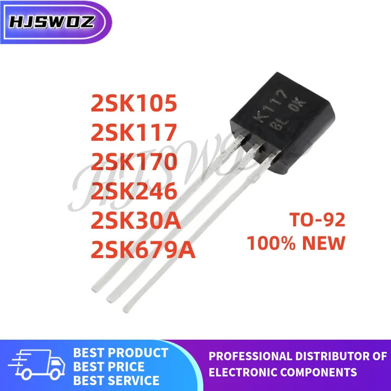 10 Chiếc Thương Hiệu Mới 2SK170 2SK117 2SK105 2SK679A 2SK246 2SK30A K170 K117 K105 K679A K246 K30A 2