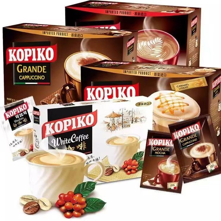 Cà phê trắng KOPIKO nhập khẩu cappuccino latte inst Cà phê trắng có thể so sánh KOPIKO Cà phê trắng 