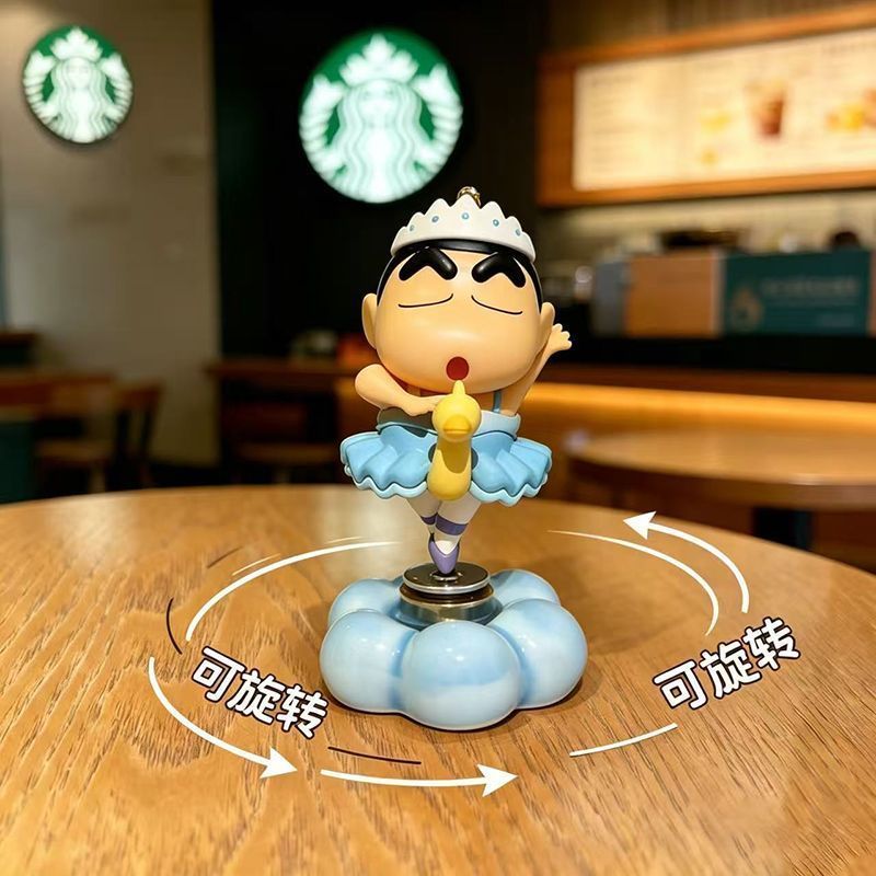 Chính Hãng Xoay Được Ballet Crayon Shin-Chan Hợp Thời Trang Chơi Hình Trang Trí Xe Người Ảnh Hưởng G