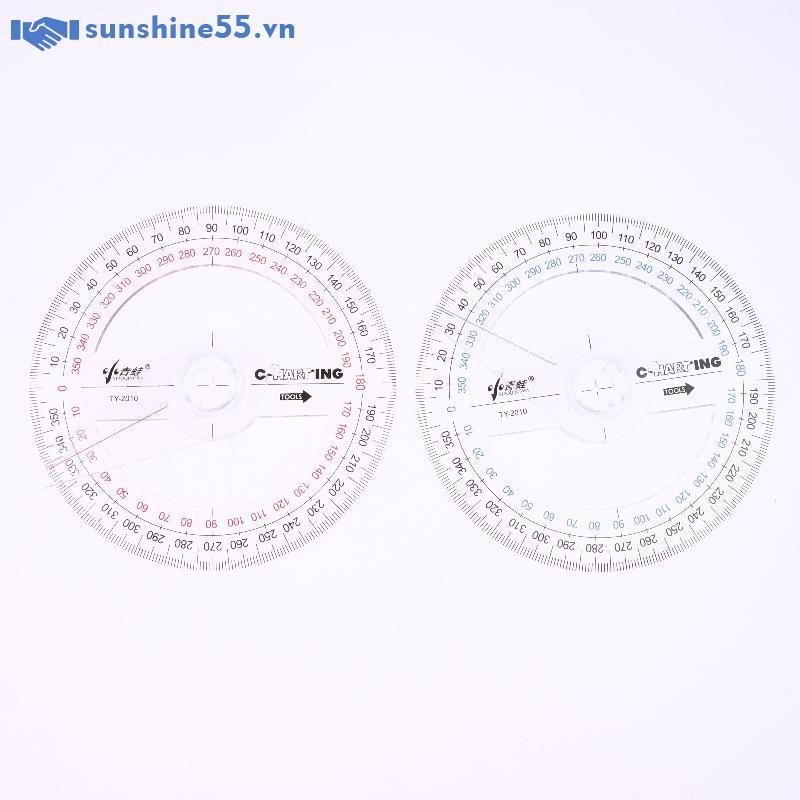 Sunshine 1 / 3 / 5 Cái Dụng Cụ Đo Thước Vòng Tròn Dụng Cụ Soạn Thảo Hình Học Toán 360 Độ Cho Lớp Học