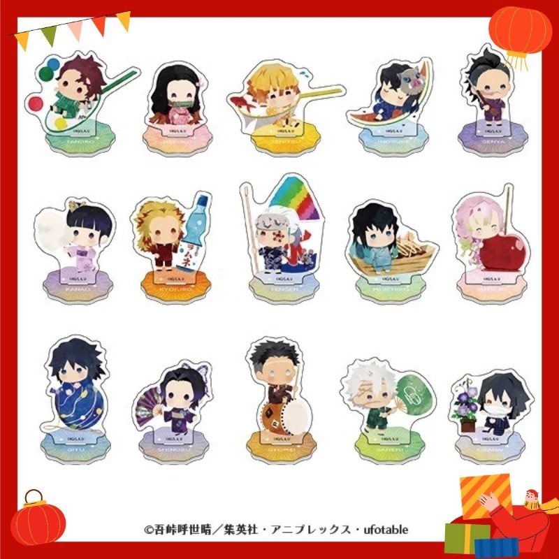 Standee Anime Demon Slayer Kimetsu no Yaiba Mô Hình Mica Trang Trí Bàn Học Shinobu Obanai Nezuko Tan