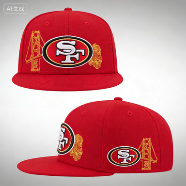 Mũ Snapback 9FIFTY của Scarlet San Francisco 49ers, phù hợp cho cả nam và nữ