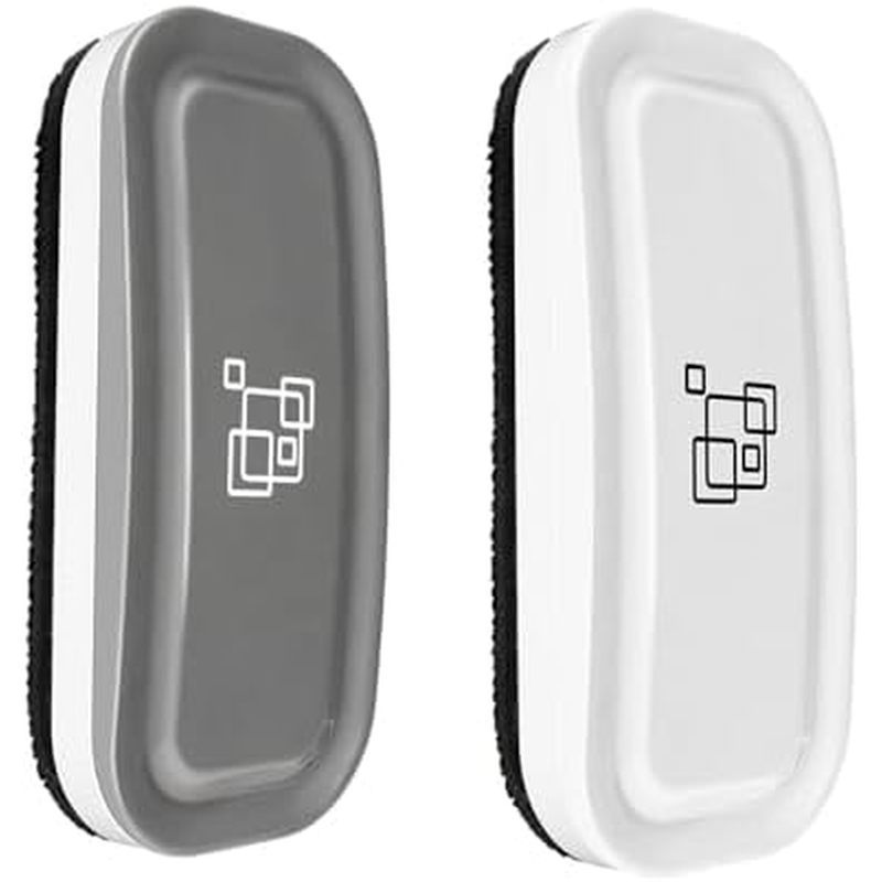 maxtek Dry Erase Eraser, Magnetic White Board Erasers - 2 Pack, Glass Whiteboard Eraser for Office a