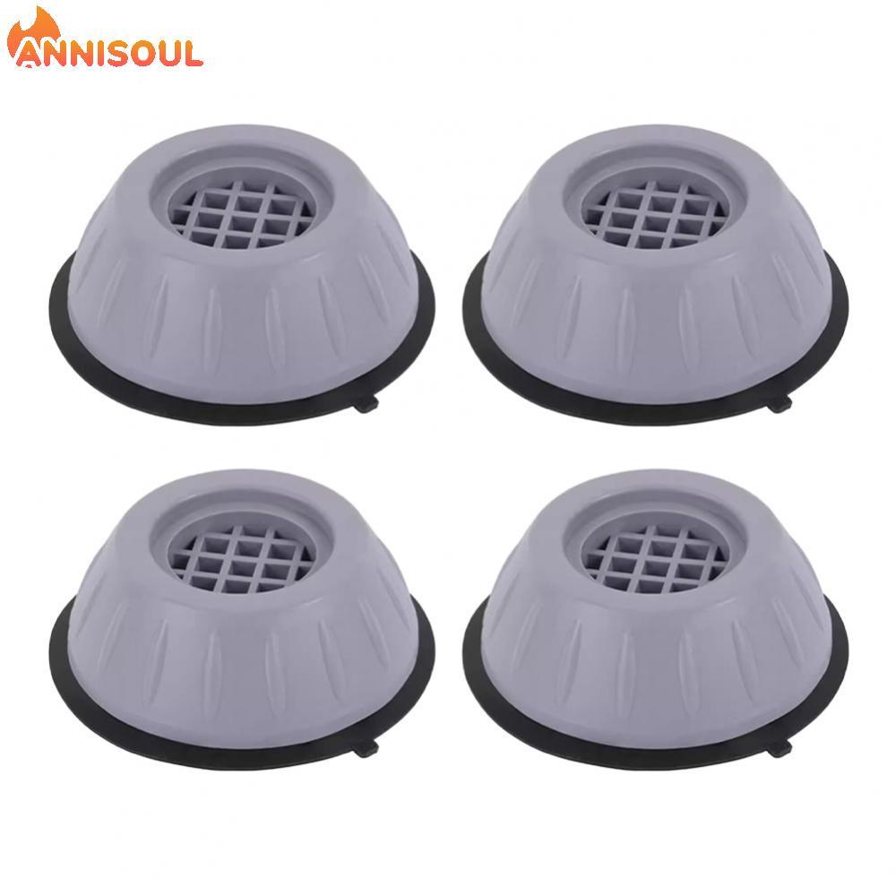 [NISO]4 PCS Rubber Base Pads for Washing Machine Anti Vibration with Easy Installation