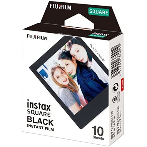 Fujifilm Square Format Film instax SQUARE Black Frame, 10 sheets, INSTAX SQUARE BLACK FRAME WW 1