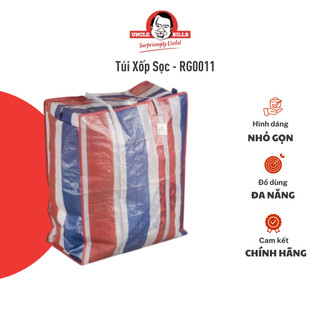 Túi xốp sọc 65 x 55 x 30 cm - xanh - uncle bills rg0011