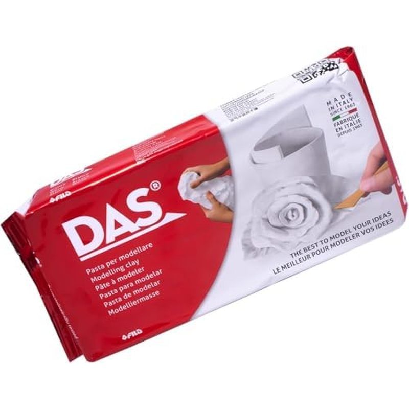 Đất sét mô hình cứng không khí DAS, 2,2 pound, trắng (387500)