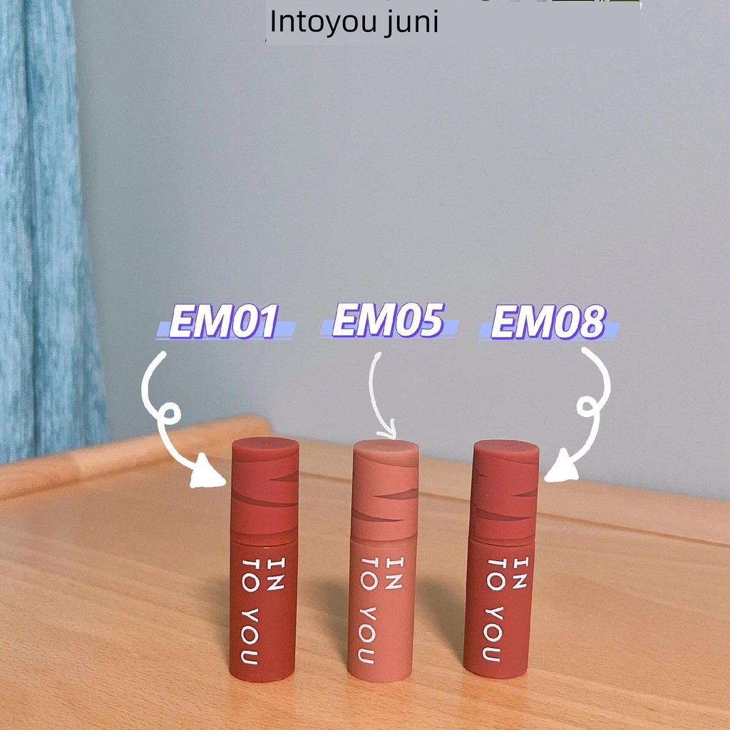 son bóng son mezzy INTOYOU Lip Mud Lip Glaze Lipstick Heroine Mini 1g Pack Matte Matte Velvet Whiten