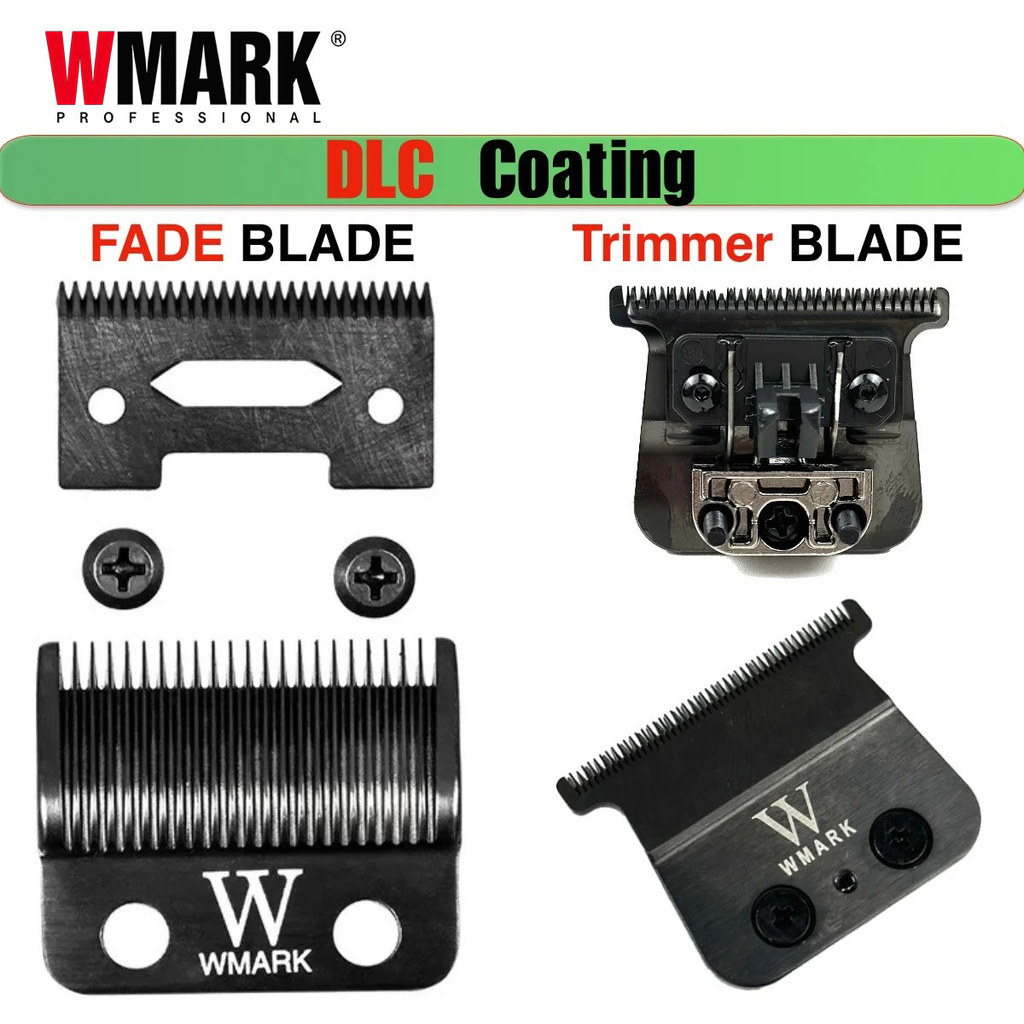 DLC chuyên nghiệp Lưỡi dao phai màu 440C bằng thép gốm cho WMARK Madeshow WAHL Clippers