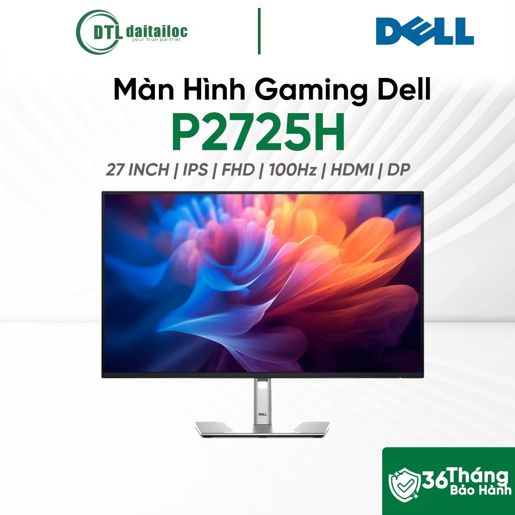 MÀN HÌNH DELL P2725H | 27 INCH | IPS | 100HZ | Chính Hãng | Bảo Hành 36 Tháng
